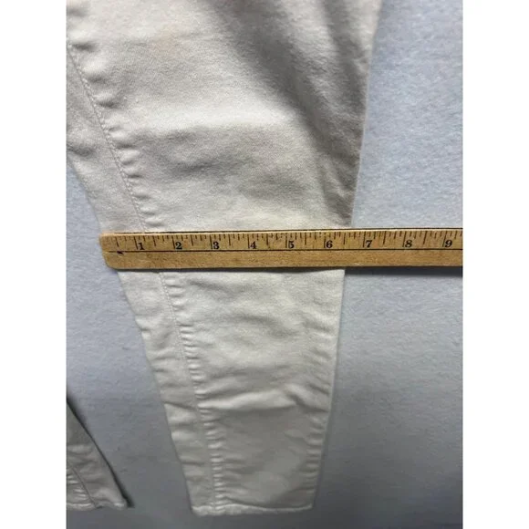 Guess Medium Rise Skinny Sarah Fit White Jeans - Picture 11 of 14